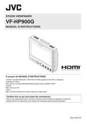 JVC VF-HP900G Manuel D'instructions
