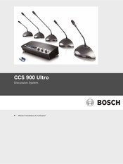 Bosch CCS 900 Ultro Manuel D'installation