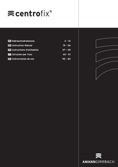 Ammann Centrofix Instructions D'utilisation