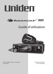 Uniden Beancat 880 Guide D'utilisation