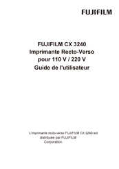 Fujifilm CX 3240 Guide De L'utilisateur