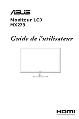 Asus MX279 Guide De L'utilisateur