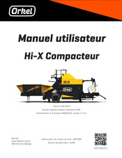 ORKEL Hi-X Compacteur Manuel Utilisateur