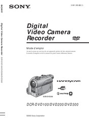 Sony DCR-DVD200 Mode D'emploi