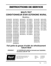 Bard MULTI-TEC W72LBPC Instructions De Service