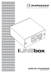 Audiophony PA iLINEbox RS485 Guide De L'utilisateur