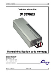 Studer Innotec SI 824 Manuel D'utilisation Et De Montage