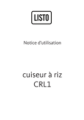 Listo CRL1 Notice D'utilisation