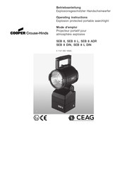 Cooper Crouse-Hinds SEB 8 DIN Mode D'emploi