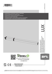 BFT LUX Instructions D'utilisation Et D'installation