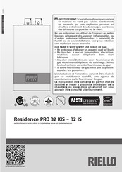 Riello Residence PRO 32 KIS Instructions D'installation