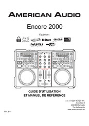 American Audio Encore 2000 Guide D'utilisation