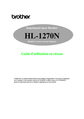 Brother HL-1270N Guide D'utilisation