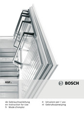 Bosch KGF Série Mode D'emploi