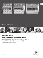 Behringer EUROPOWER PMP3000 Manuel D'utilisation