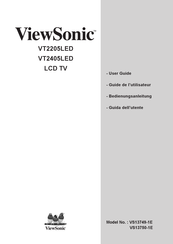 ViewSonic VT2405LED Guide De L'utilisateur