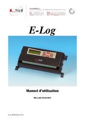 LSI LASTEM E-Log ELO105 Manuel D'utilisation