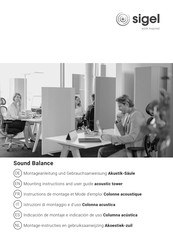 Sigel Sound Balance Série Instructions De Montage Et D'emploi