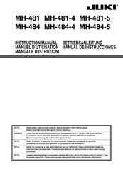 JUKI MH-481-4 Manuel D'utilisation