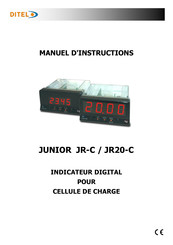 Ditel JR20-C Manuel D'instructions