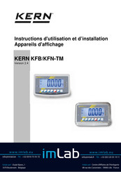 Imlab KERN KFN-TM Instructions D'utilisation Et D'installation