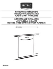 Maytag W10290309A Instructions D'installation