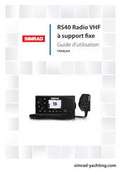 Simrad RS40 Guide D'utilisation