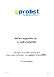 probst SH-1000-MINI-H Instructions D'emploi