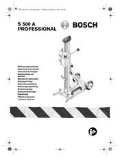 Bosch S 500 A Professional Instructions D'emploi