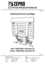 Zepro ZHD 1500-155 Instructions De Montage