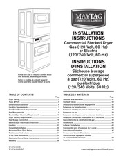 Maytag W10761035B Instructions D'installation