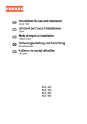 Franke FGC 915 Mode D'emploi Et Installation