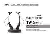 HDS Technology SERENE TV Direct TV-200 Guide D'utilisation