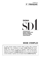 Sigma SD1 Mode D'emploi