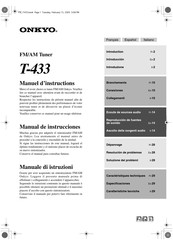 Onkyo T-433 Manuel D'instructions