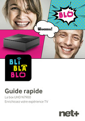 net+ BLI BLA BLO UHD N7900 Guide Rapide