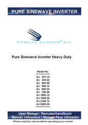 Samplex Europe AJ 350-24 Manuel Utilisateur
