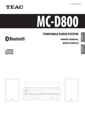 Teac MC-D800 Mode D'emploi