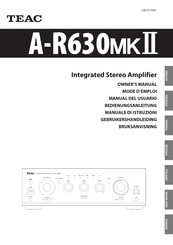 Teac A-R630MKII Mode D'emploi