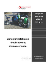 Kersten VELA 9 Manuel D'installation, D'utilisation Et De Maintenance