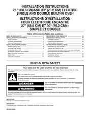 Whirlpool WOS92EC7A Instructions D'installation