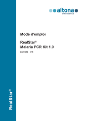 altona DIAGNOSTICS RealStar Malaria PCR Kit 1.0 Mode D'emploi