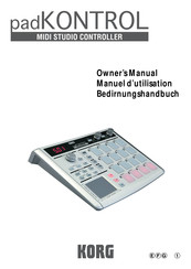 Korg padKONTROL Manuel D'utilisation