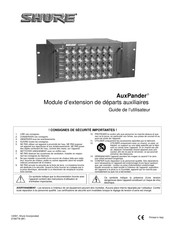 Shure AuxPander Guide De L'utilisateur