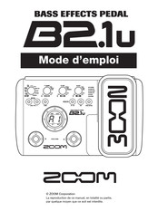 Zoom B2.1u Mode D'emploi