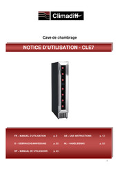 Climadiff CLE7 Notice D'utilisation