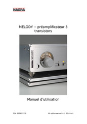 Nagra MELODY Manuel D'utilisation