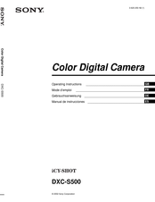 Sony iCY-Shot DXC-S500 Mode D'emploi