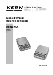 KERN FOB 7.5K0.5L Mode D'emploi