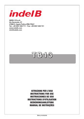 Indel B TB13 Instructions D'utilisation